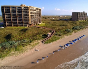 Sandpiper Condominiums Beach Aerial